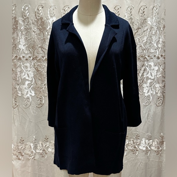 Roberto Cavalli Sweaters - NWT Size M Robert Collina Navy Sweater Blazer
